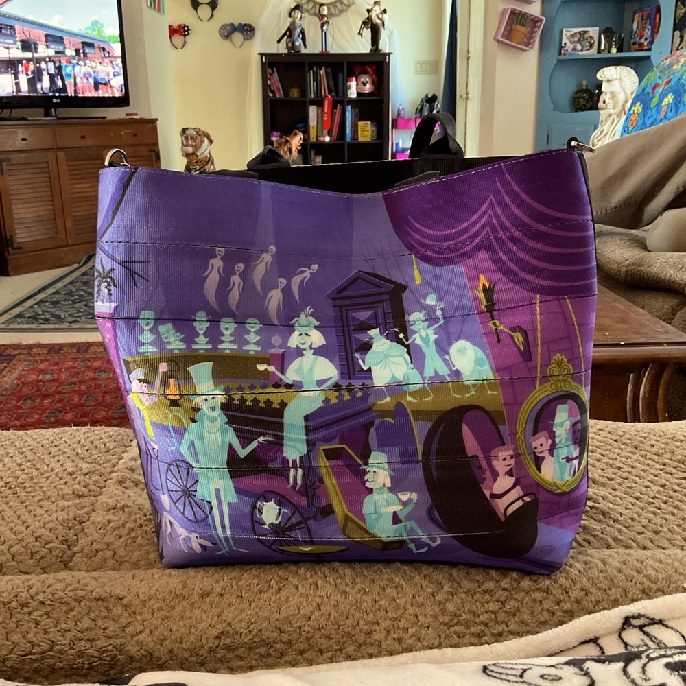 Harvey’s haunted mansion tote shag